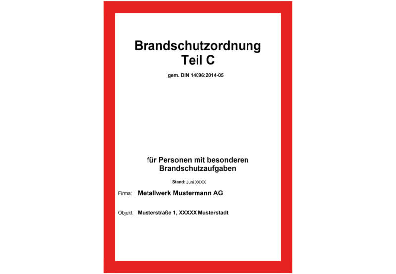 Brandschutzordnungen – B-Planung